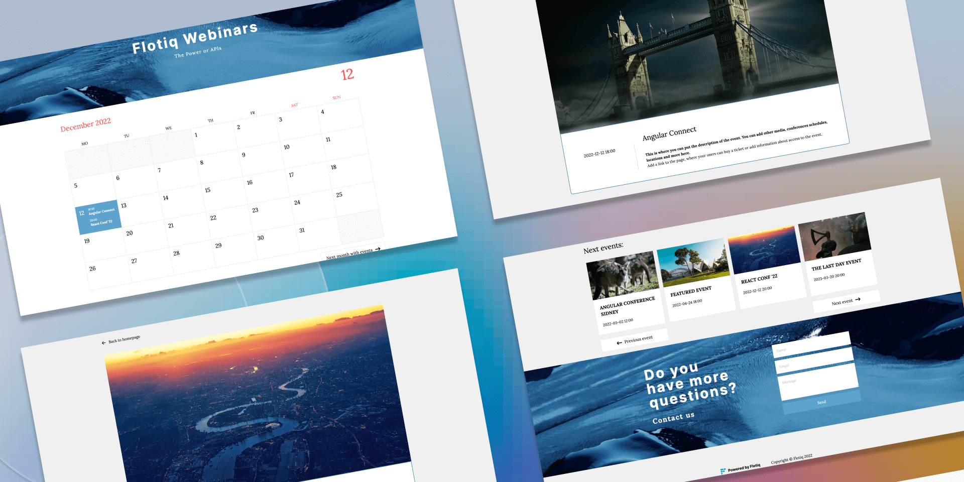 Gatsby Event 1 - Monthly View Calendar
